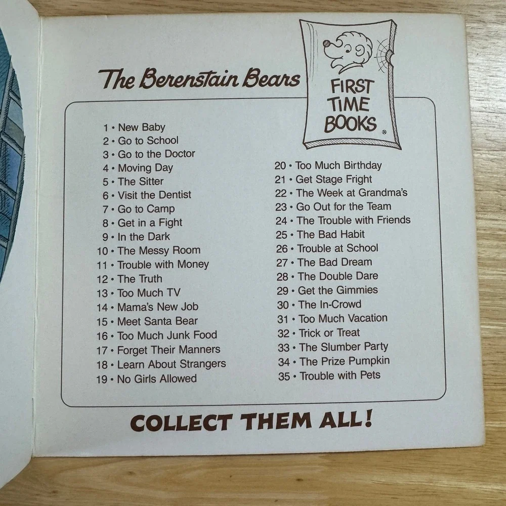 The Berenstain Bears In The Dark First Time Book Stan Jan Berenstain 1982‎